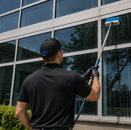Professional window washing service